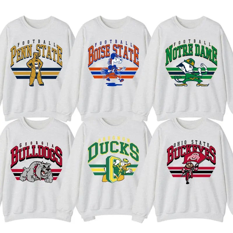 Vintage All Teams Football Football style{N002}2 T-Shirts