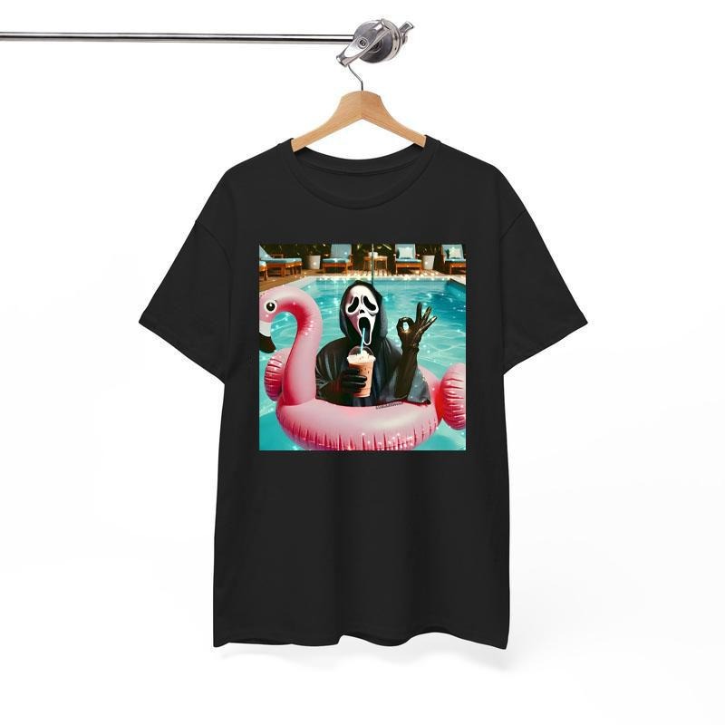 Vintage Ghostface Halloween Shirt Ghostface Oke Shirt Horror Movie Shirt Horror Character Halloween Party Shirt T-Shirts
