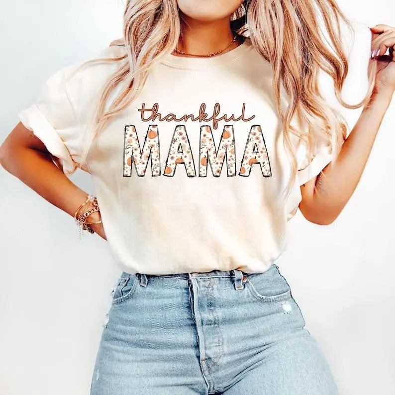 Vintage Mom Era Shirt Cotton Casual Polyeste T-Shirts