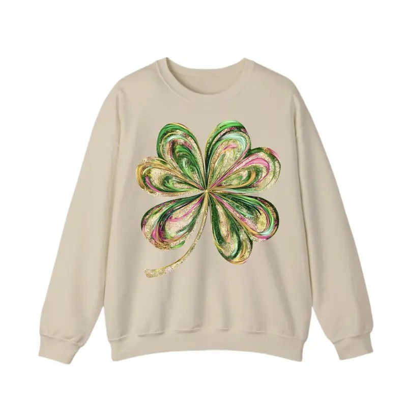 Vintage Shamrock St. Patrick'S Day Happy Shamrock Fabric Menswear T-Shirts