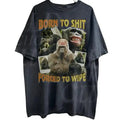 Vintage Wipe Funny 90s Retro Meme Ape Shirt Classic Cotton T-Shirts
