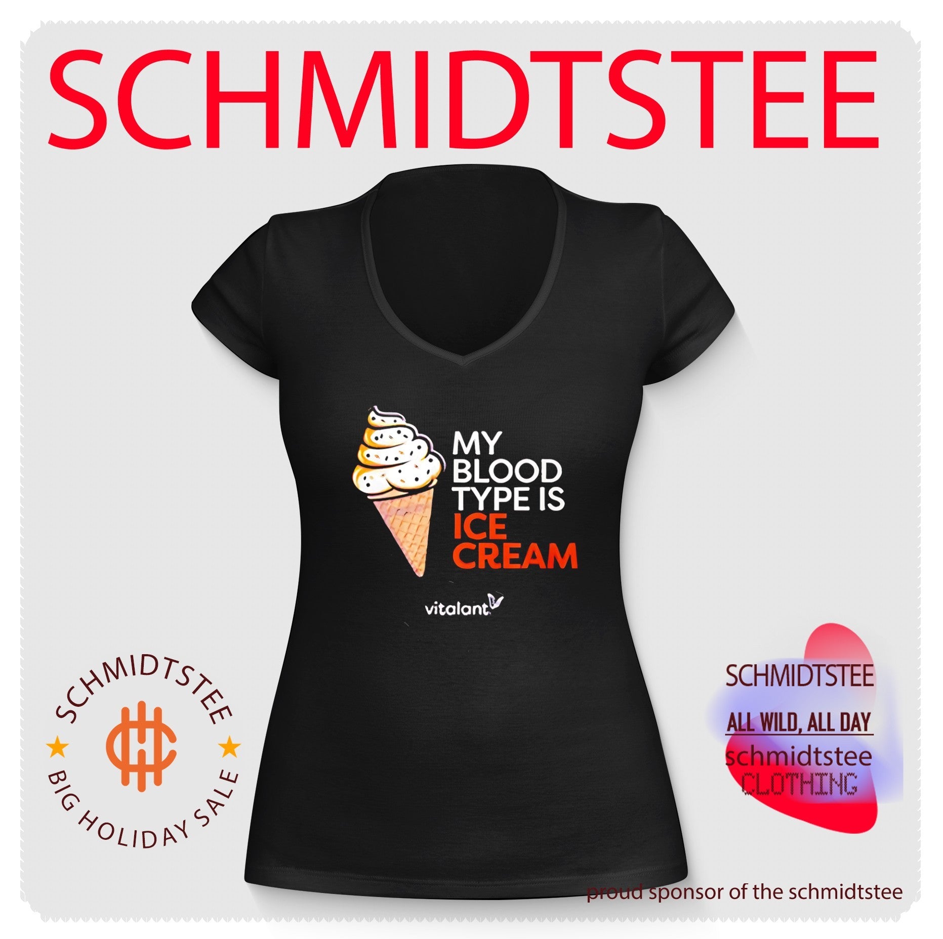 Vitalant My Blood Type Is Ice Cream Shirt