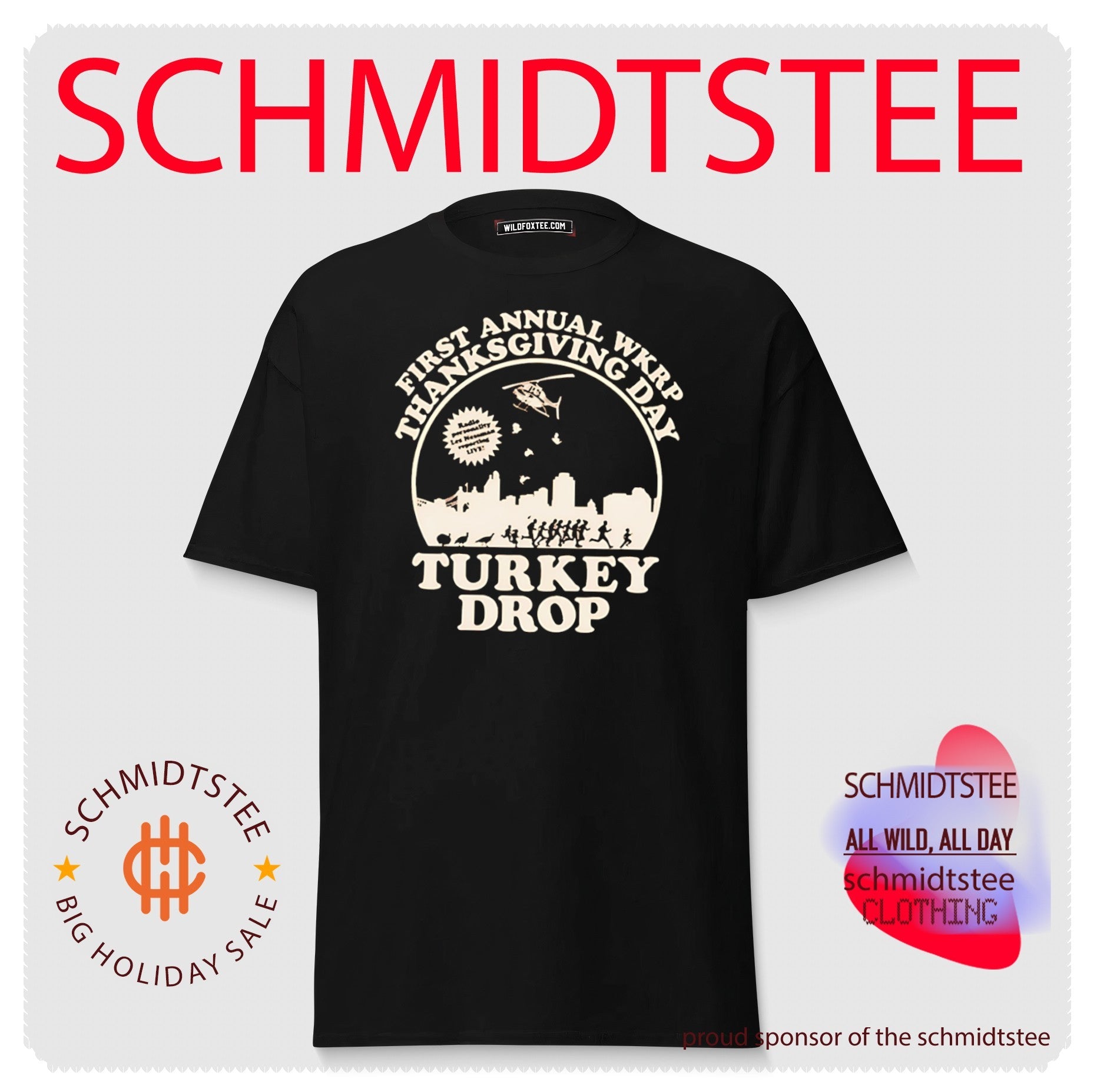 WKRP in Cincinnati First Annual Turkey Drop Retro shirt