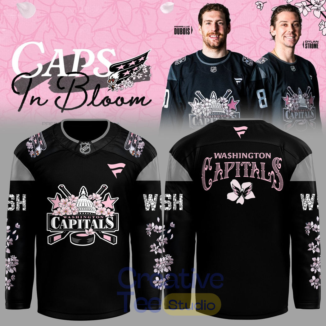 Washington Capitals Cherry Blossom Night Custom Hockey Jersey