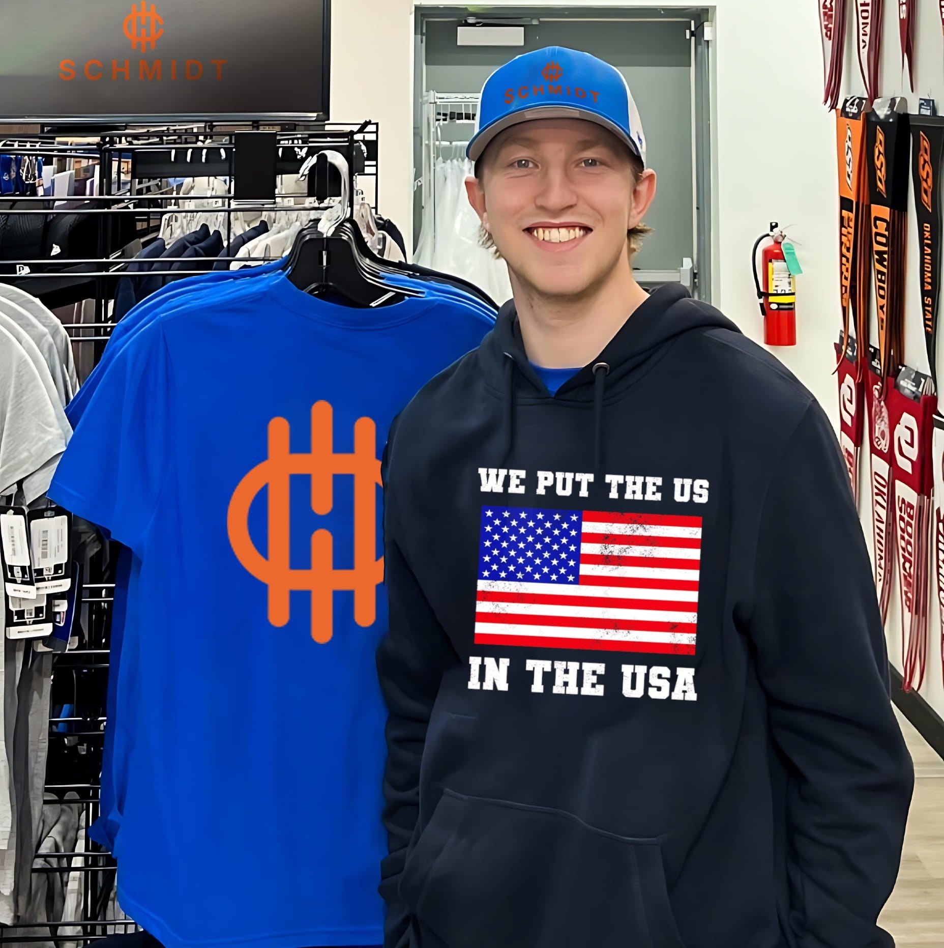We Put the US in USA American Flag Patriotic shirt
