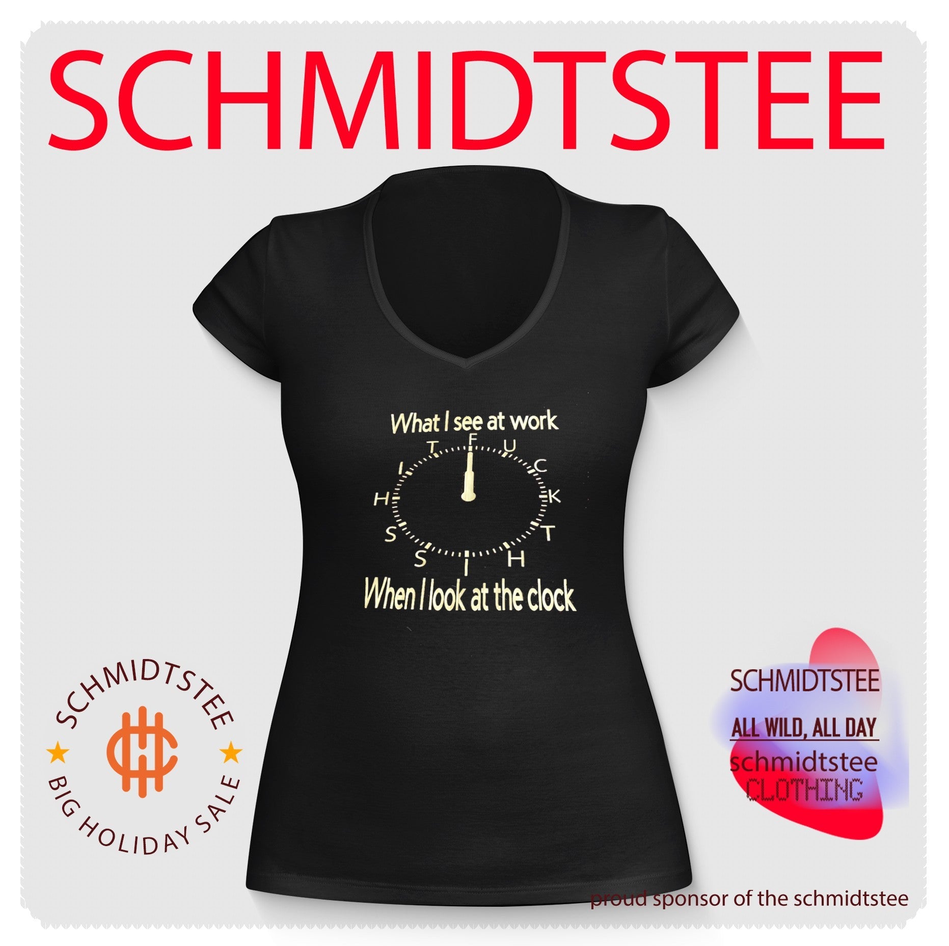 What I See at Work When I Look at the Clock Funny Office Quote shirt