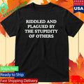Wit Girl By Mads Mitch Riddled And Plagued Fitted Shirt