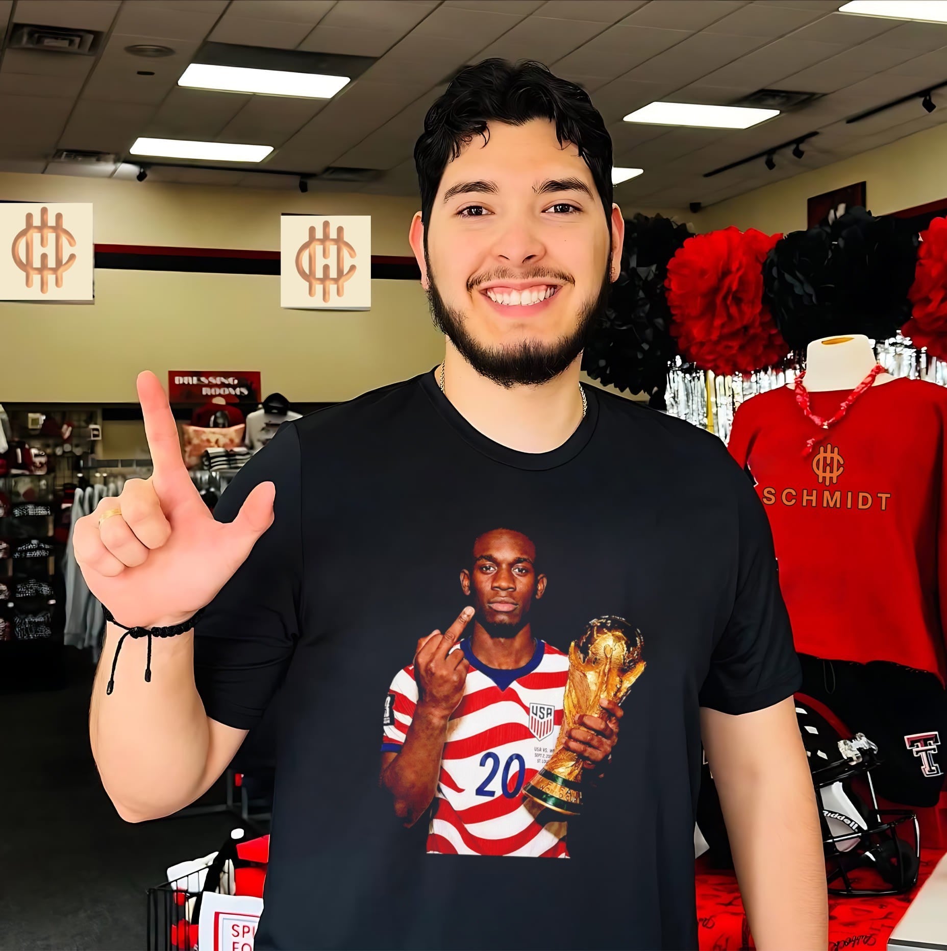 Folarin Balogun US Men’s National Soccer Team World Cup Champion middle finger shirt