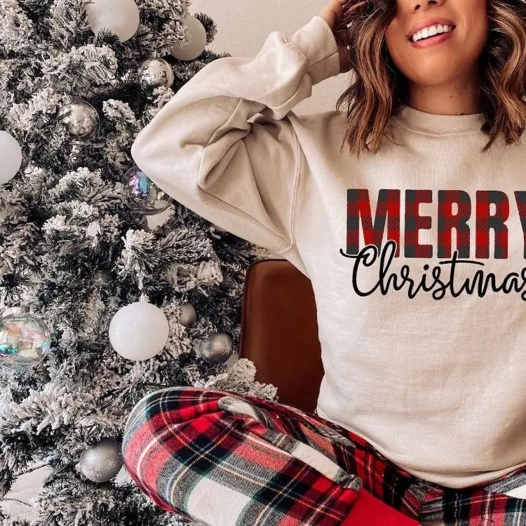 Buffalo Plaid Shirt Xmas Pajamas T-Shirts