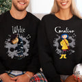 Wybie Coraline Couple Couple Cute Coraline Valentine Movie Shirt Coraline Yellow Coat T-Shirts