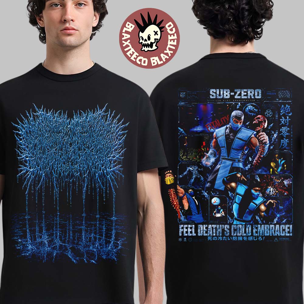Xavleg X Motal Kombat Sub-Zero Feel Death’s Cold Embrace Two Sided T-Shirt