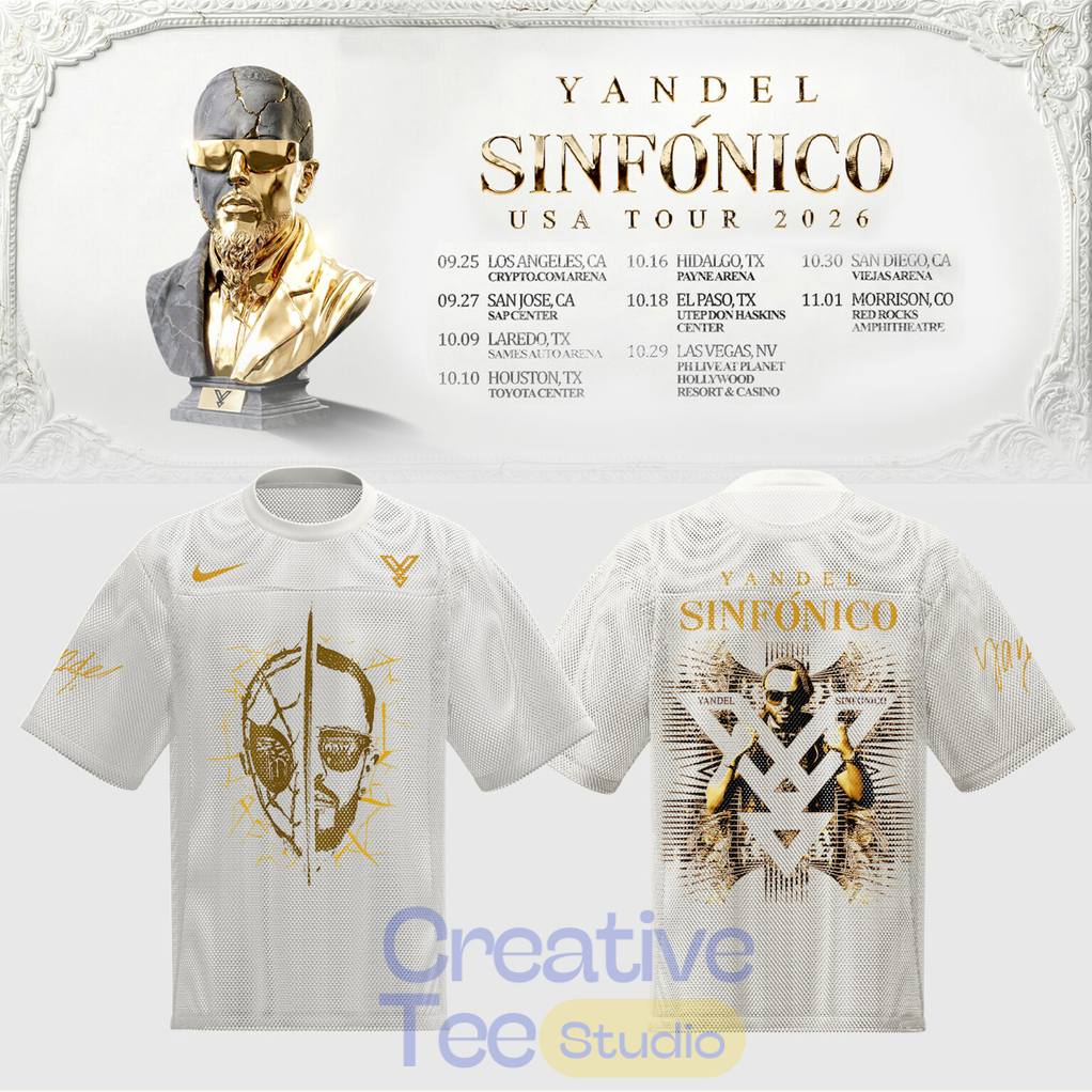 Yandel Sinfonico USA Tour 2026 Edition Special Mesh Jersey