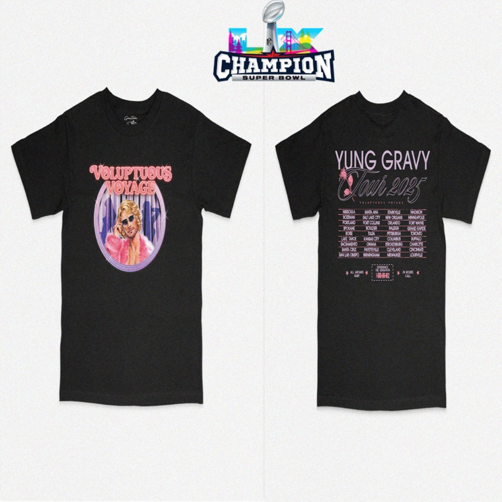 Yung Gravy Voluptuous Tour 2025 Dates T-shirts