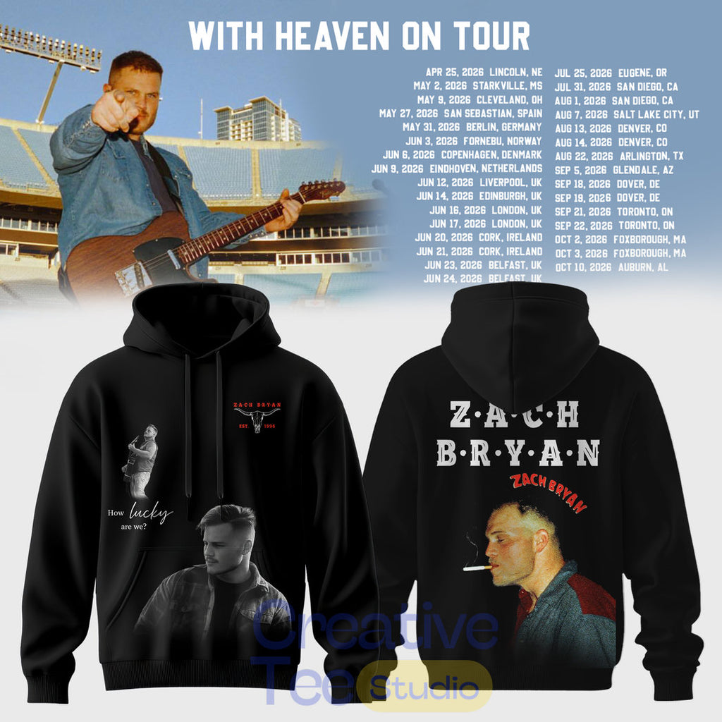 Zach Bryan With Heaven On Tour 2026 Special Hoodie