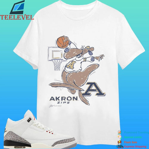 Akron Zip Cartoon Basketball Shirt