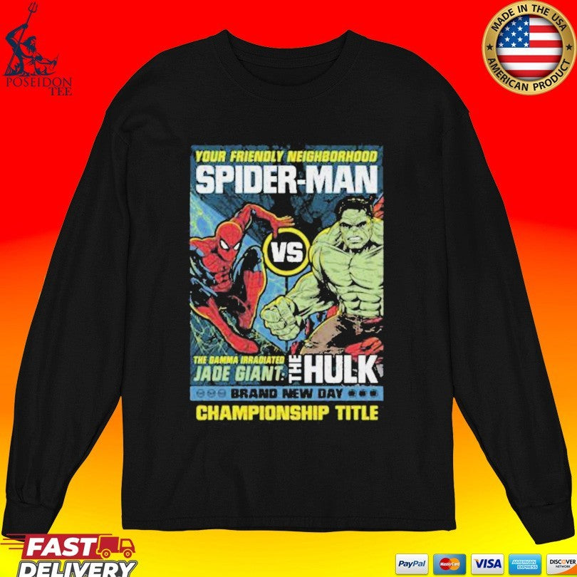 Amc Theatres Spider-man Brand New Day Men’s Championship Title T-shirt