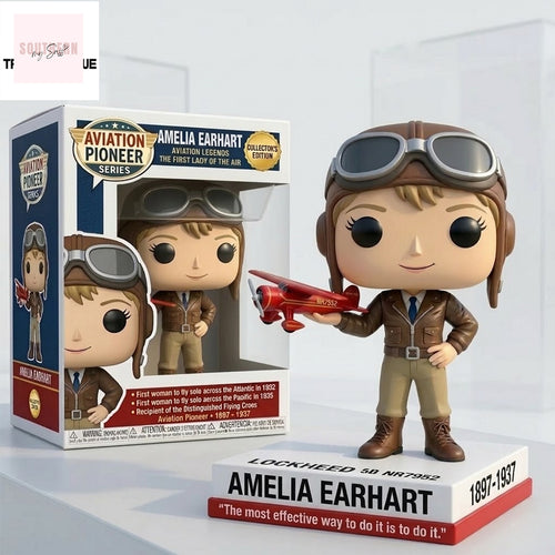Amelia Earhart Aviation Pioneer Pop Figure Doll