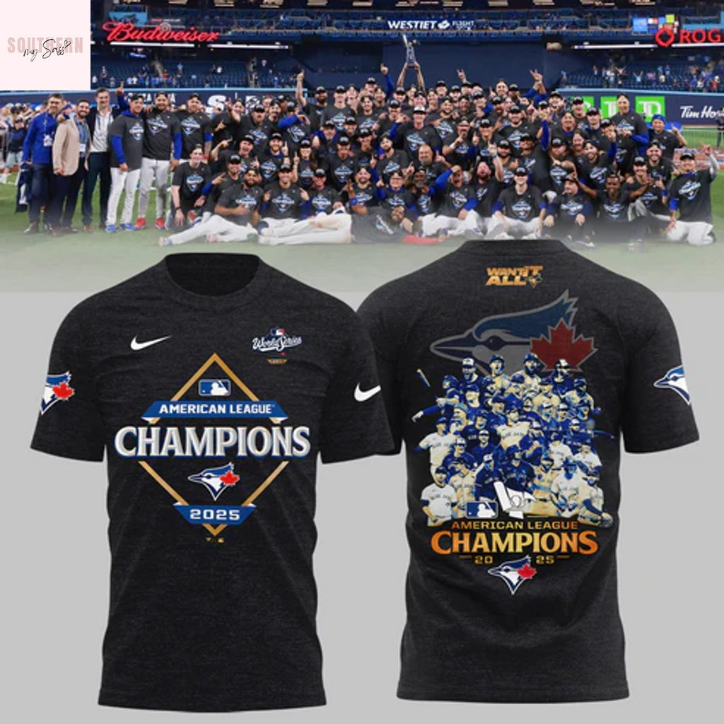 American League Champions 2025 Toronto Blue Jay 3D T-Shirt