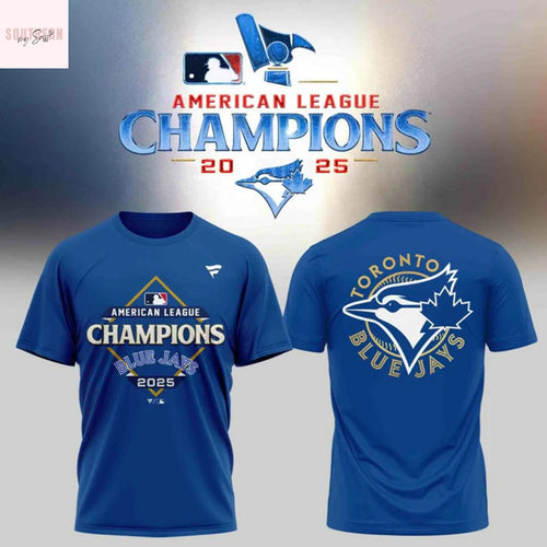 American League Champions 2025 Toronto Blue Jay Blue 3D T-Shirt