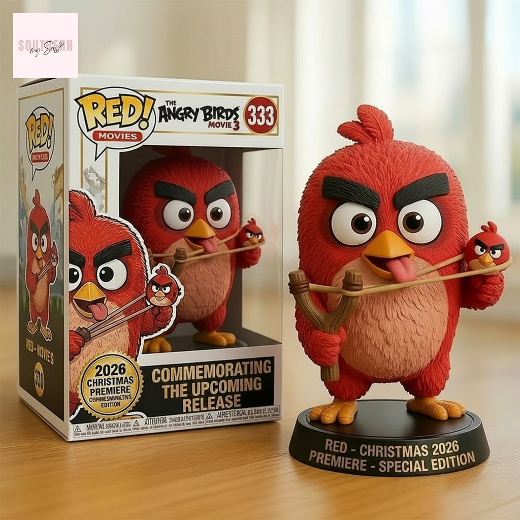 Angry Birds Movie 3 Red 2026 Christmas Premiere Commemorative Pop Figure Doll