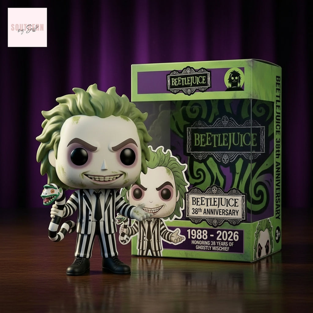 Beetlejuice 38th Anniversary 1988-2026 Pop Figure Doll