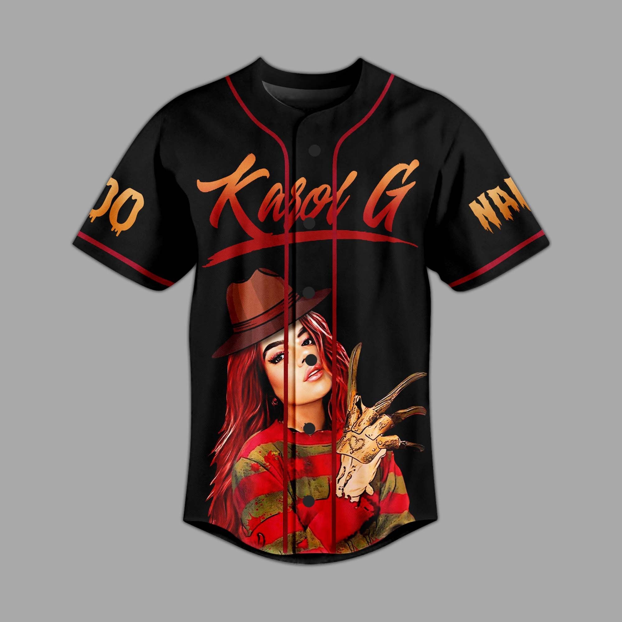 Black Cool Shirt Karol G Bitchota Music Custom Baseball Jersey