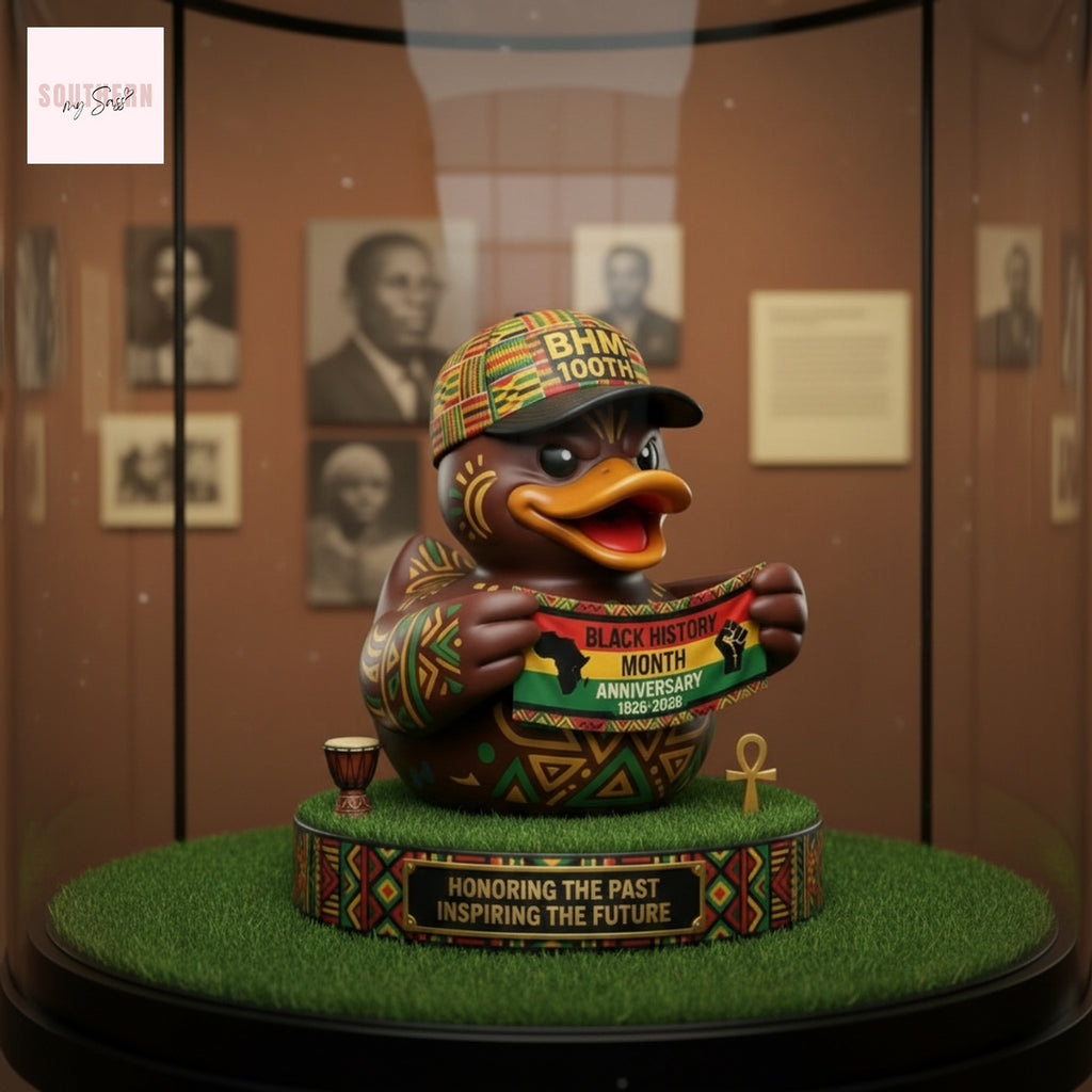 Black History Month 100th Anniversary 1926-2026 Commemorative Rubber Duck