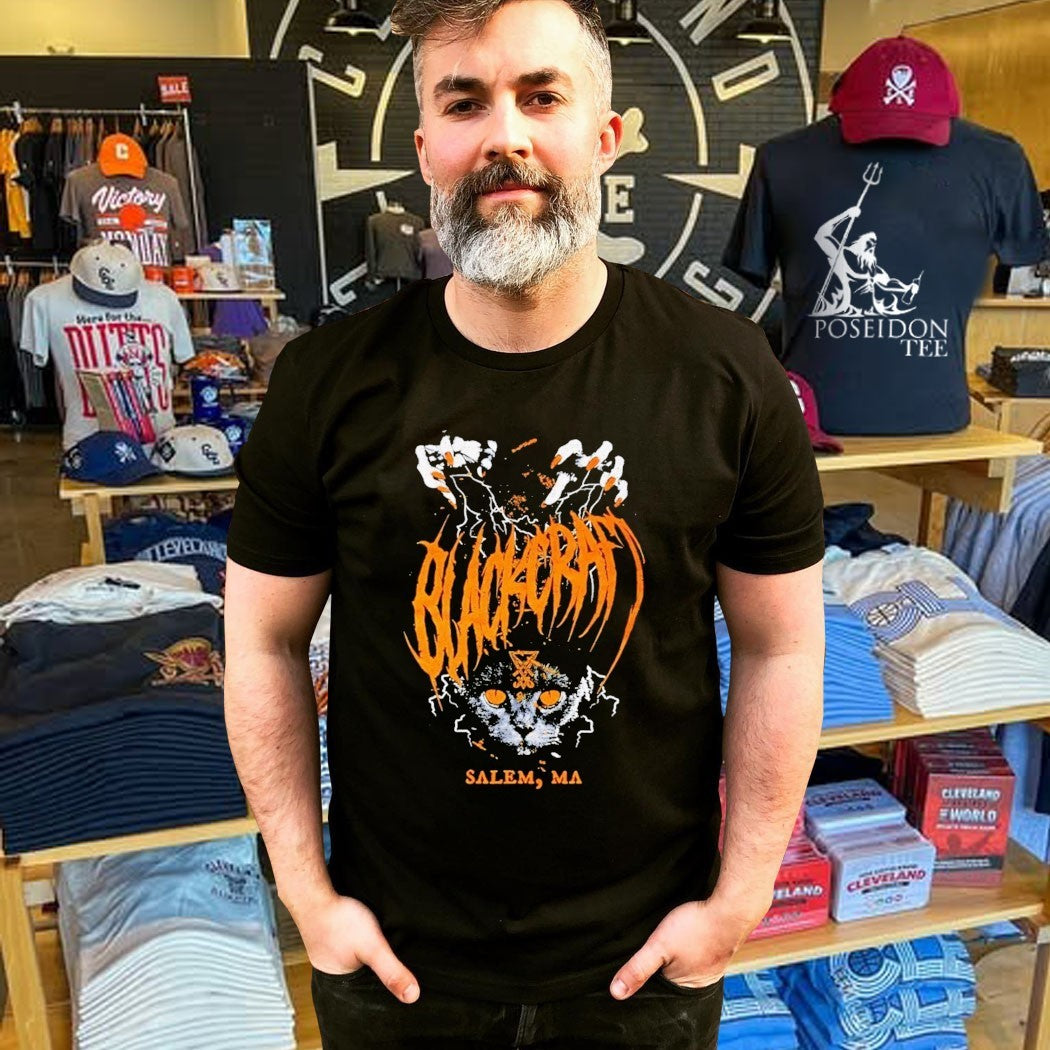 Blackcraft Salem Ma Cat Gothic Apparel T-shirt