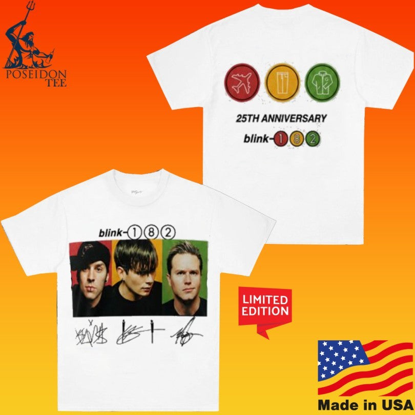 Blink-182 25th Anniversary 2026 Signature T-shirt
