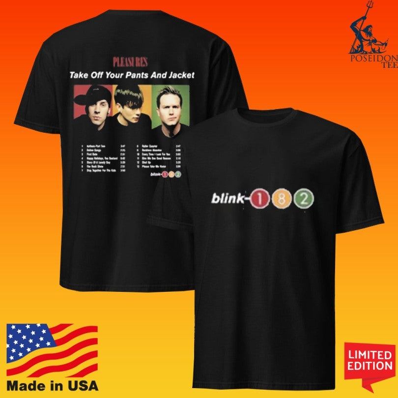 Blink-182 Pleasures X Tracklist Photo T-shirt