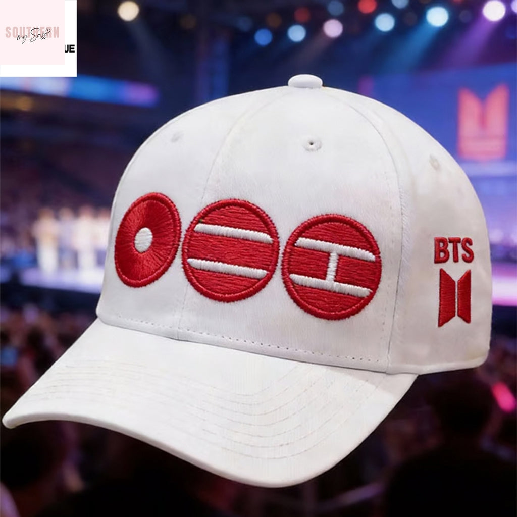 Bts World Tour 2026 Kpop Army Logo Cap – White