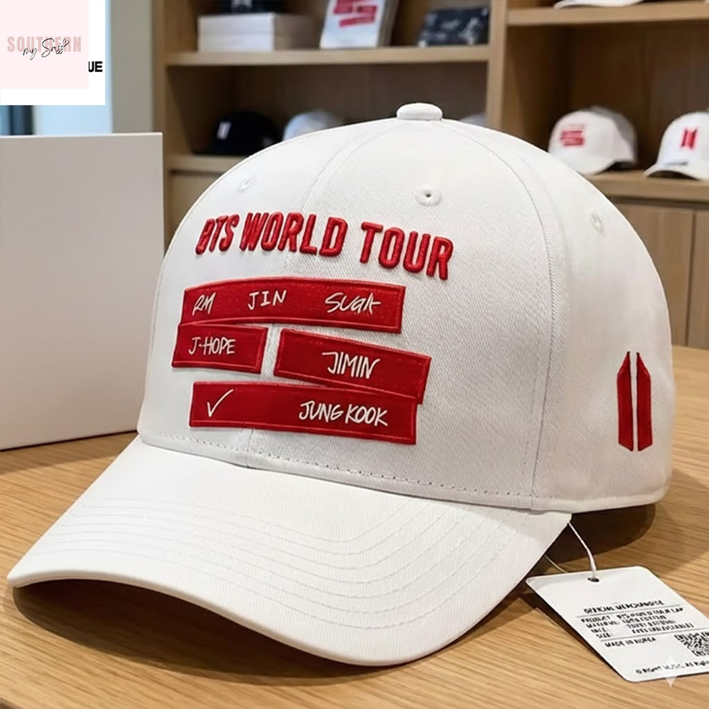 BTS World Tour 2026 White Cap
