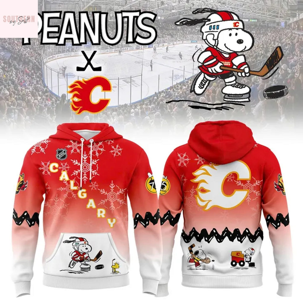 Calgary Flames Peanuts 2025 Hoodie