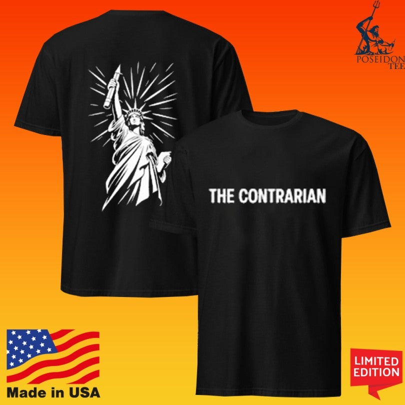 Contrarian News Black Contrarian T-shirt