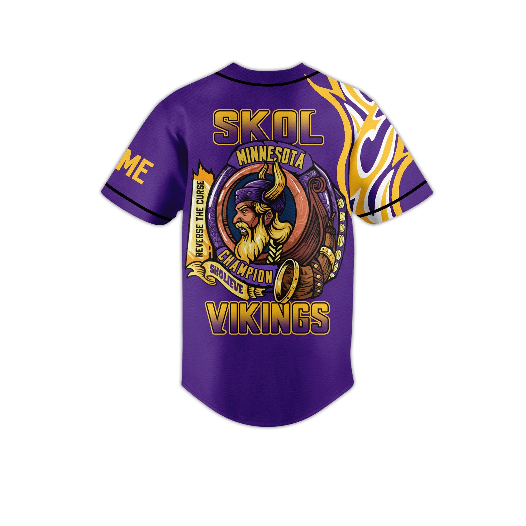 Cool Minnesota Vikings Purple Custom Baseball Jersey Fast Shipping Worldwide