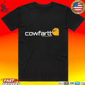 Cowfartt Graphic Viral Humor Casual T-shirt