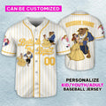Custom Belle &amp; The Beast Couple Baseball Jersey