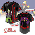 Custom Homer Simpson Dadcula Halloween Edition Baseball Jersey