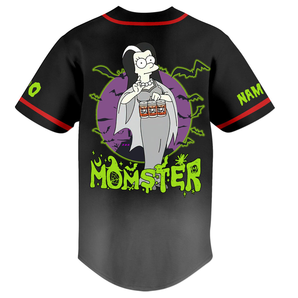 Custom Marge Simpson Halloween Eve Baseball Jersey