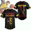 Custom Name And Number Deadpool And Wolverine Baseball Jersey
