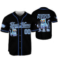 Custom Name And Number Demon Hunter Tiger Black Baseball Jersey