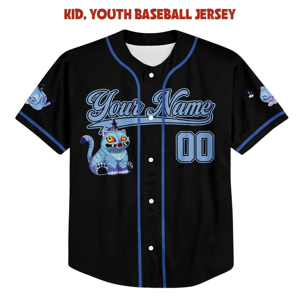Custom Name And Number Demon Hunter Tiger Black Baseball Jersey