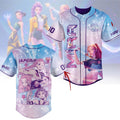 Custom Name And Number Huntrix K Pop Demon Hunters Mira Baseball Jersey