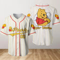 Custom Name Cute Pooh Baseball Jersey