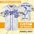Custom Name Looney Road Runner Simple Baseball Jersey