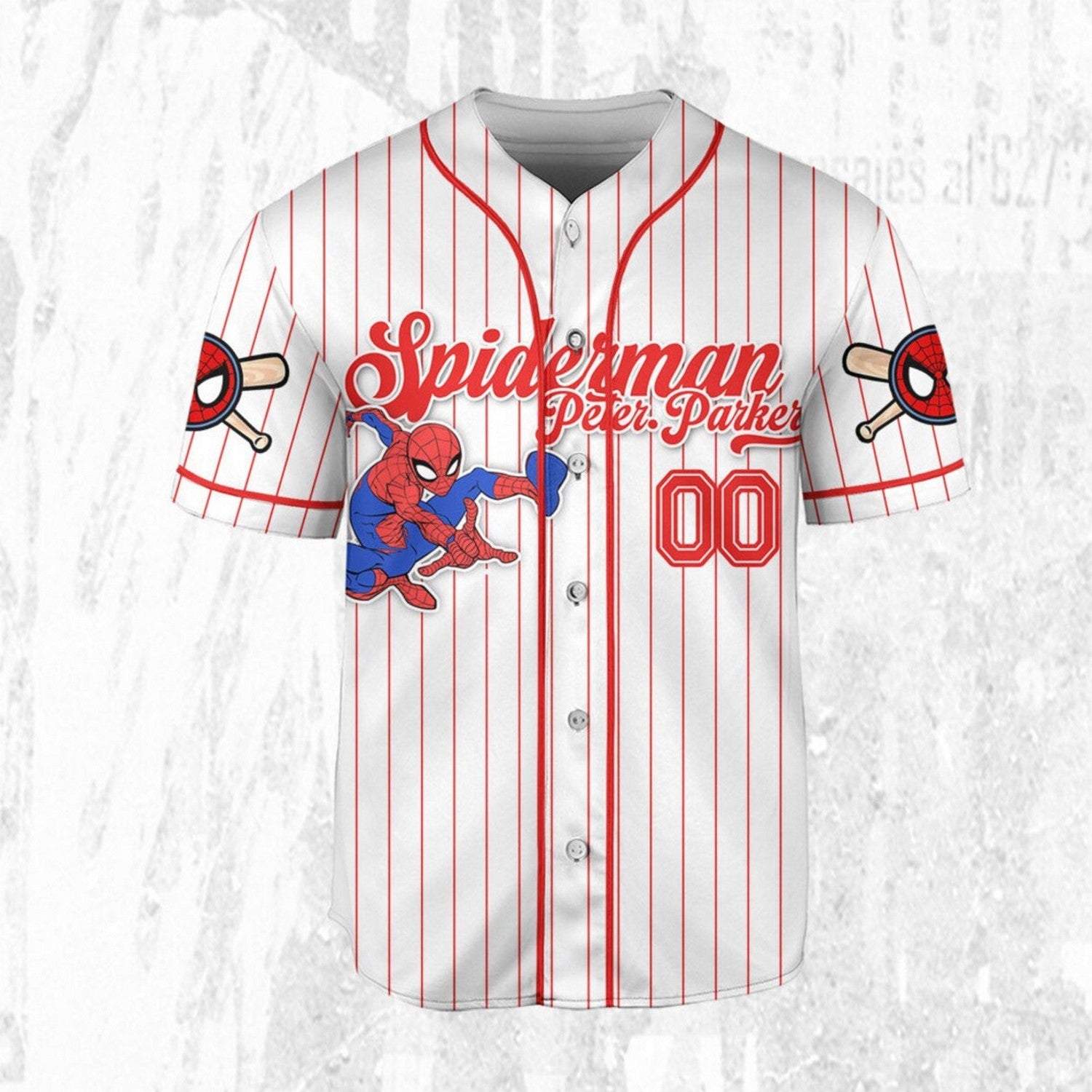 Custom Name Spiderman Spiderverse Peter Parker Baseball Jersey