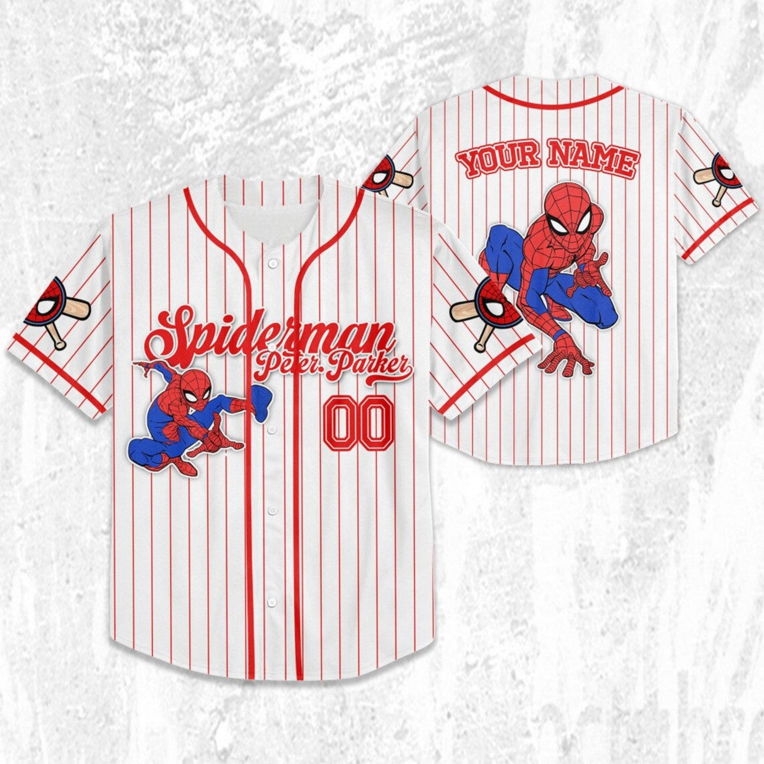 Custom Name Spiderman Spiderverse Peter Parker Baseball Jersey