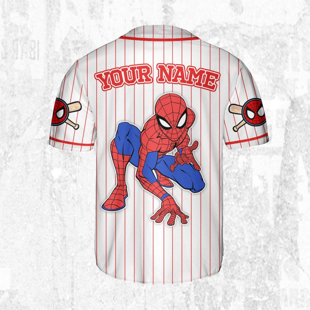 Custom Name Spiderman Spiderverse Peter Parker Baseball Jersey