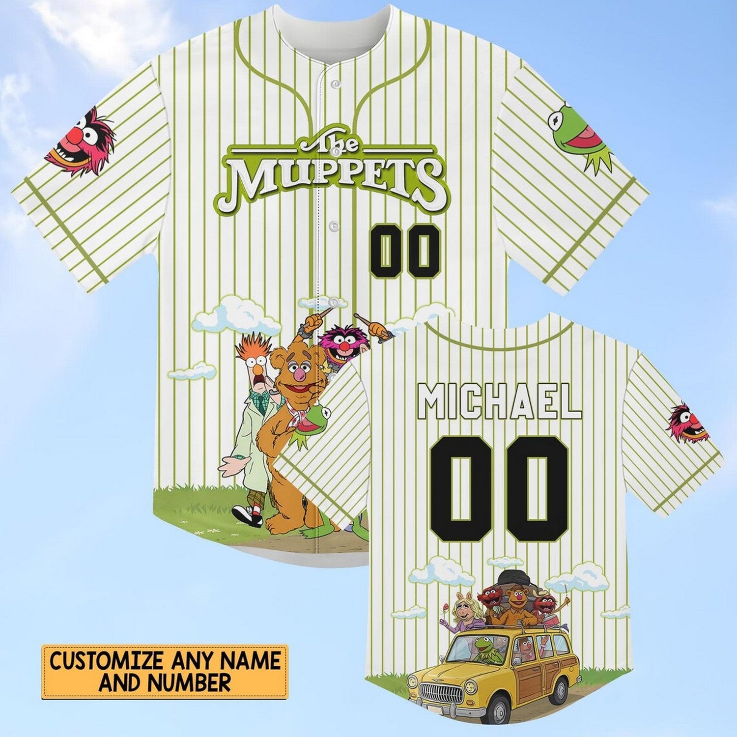 Custom Name The Muppets Baseball Jersey3