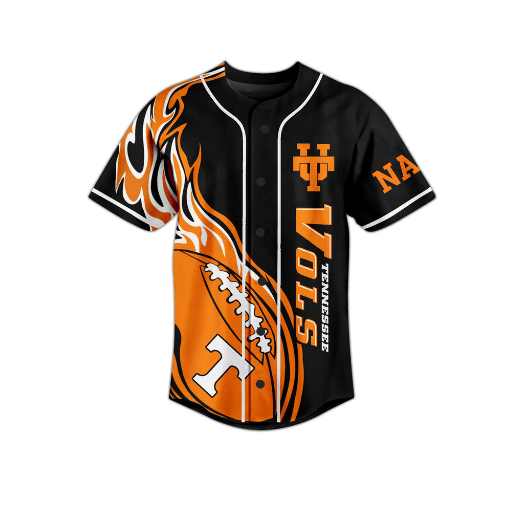 Custom Tennessee Volunteers Football Baseball Jersey